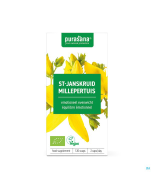Purasana vegan millepertuis bio   v-caps 120x230mg