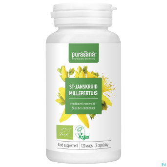 Purasana vegan millepertuis bio   v-caps 120x230mg