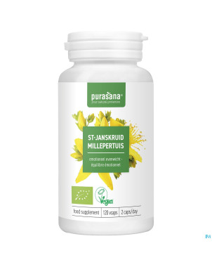 Purasana vegan millepertuis bio   v-caps 120x230mg