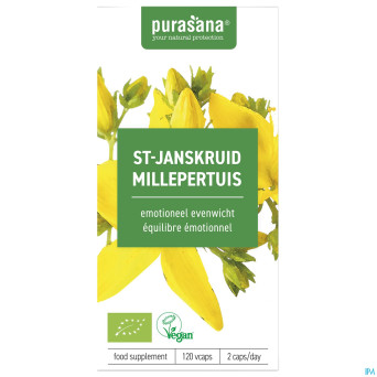 Purasana vegan millepertuis bio   v-caps 120x230mg