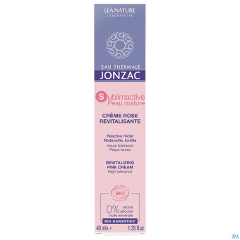Jonzac sublimactive peau mat. cr rose rev.bio 40ml