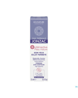 Jonzac sublimactive peau mat.soin eclat f.bio 15ml