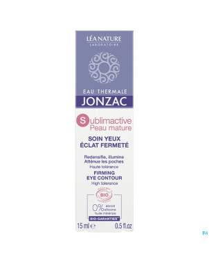 Jonzac sublimactive peau mat.soin eclat f.bio 15ml