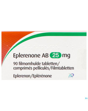Eplerenone ab 25mg    comp pell 90