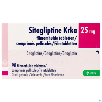 Sitagliptin krka 25mg  comp pell 98