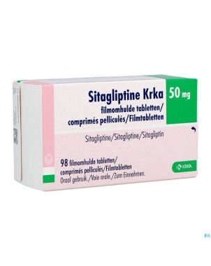 Sitagliptin krka 50mg  comp pell 98