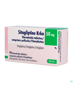 Sitagliptin krka 50mg  comp pell 98