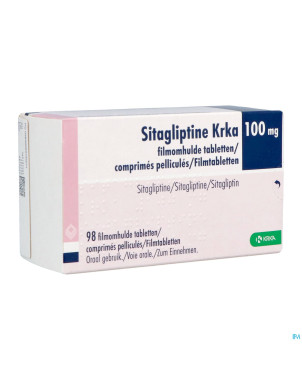 Sitagliptin krka 100mg  comp pell 98