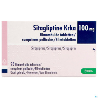 Sitagliptin krka 100mg  comp pell 98