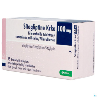 Sitagliptin krka 100mg  comp pell 98