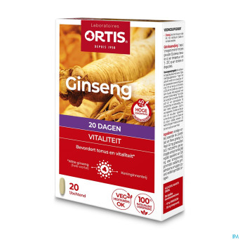 Ortis vitalite ginseng 20    comp 20