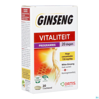 Ortis vitalite ginseng 20    comp 20