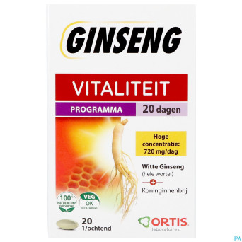 Ortis vitalite ginseng 20    comp 20