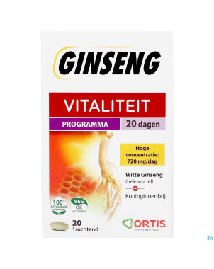 Ortis vitalite ginseng 20    comp 20