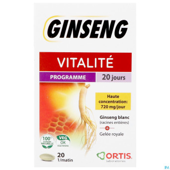 Ortis vitalite ginseng 20    comp 20