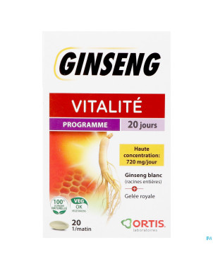 Ortis vitalite ginseng 20    comp 20