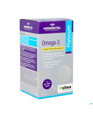 Mannavital omega 3 huile poisson    softgels 60