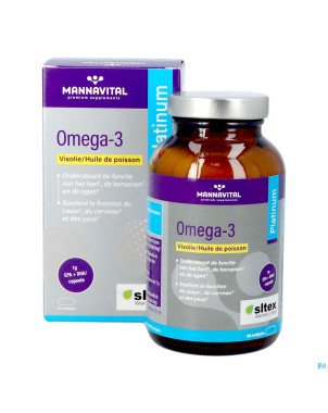 Mannavital omega 3 huile poisson    softgels 60