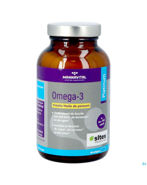 Mannavital omega 3 huile poisson    softgels 60