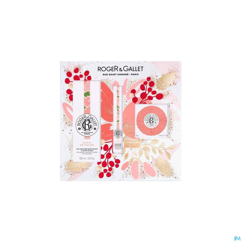 Roger&gallet set noel fleur figuier 3 prod.