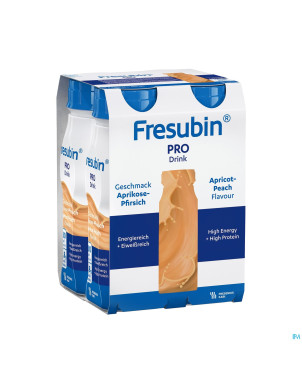 Fresubin pro drink peche abricot    fl 4x200ml