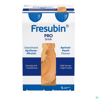 Fresubin pro drink peche abricot    fl 4x200ml