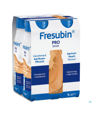 Fresubin pro drink peche abricot    fl 4x200ml