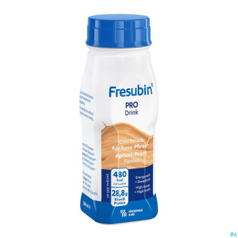 Fresubin pro drink peche abricot    fl 4x200ml