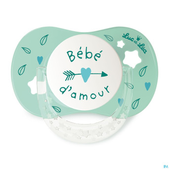 Luc&lea sucette ana 6-18m bebe amour anneau