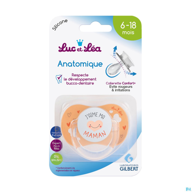 Luc&lea sucette ana 6-18m maman anneau