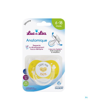 Luc&lea sucette ana 6-18m papa anneau