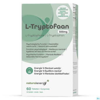 Natural energy l-tryptophane 500mg comp 60