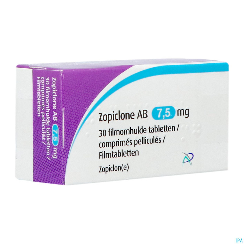 Zopiclone ab 7,5mg comp pell  30
