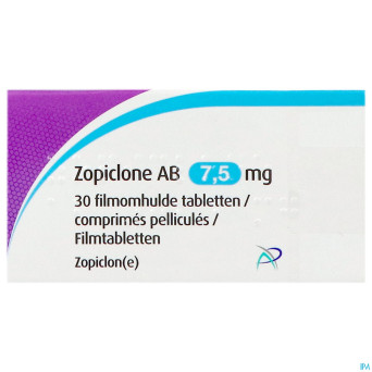 Zopiclone ab 7,5mg comp pell  30