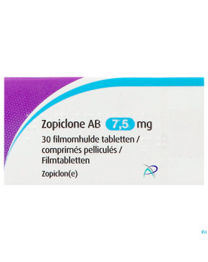 Zopiclone ab 7,5mg comp pell  30