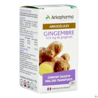 Arkogelules gingembre    caps 40 nf