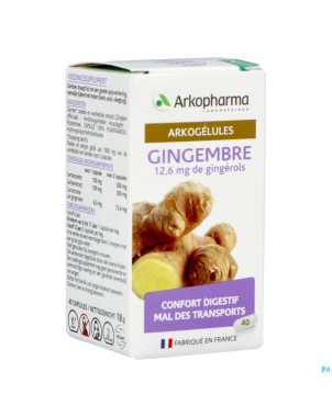 Arkogelules gingembre    caps 40 nf
