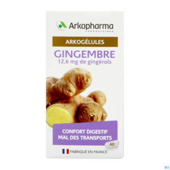 Arkogelules gingembre    caps 40 nf