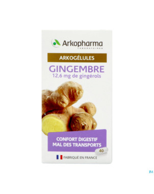 Arkogelules gingembre    caps 40 nf