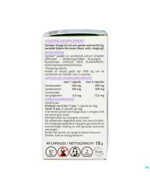 Arkogelules gingembre    caps 40 nf