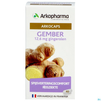 Arkogelules gingembre    caps 40 nf