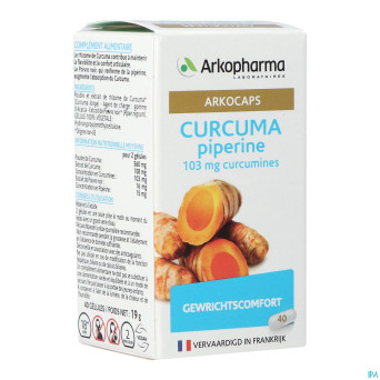 Arkogelules curcuma    caps 40 nf