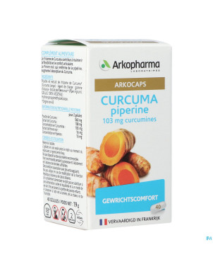 Arkogelules curcuma    caps 40 nf