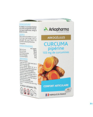 Arkogelules curcuma    caps 40 nf