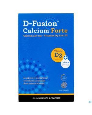 D-fusion calcium forte 500/2000    comp croq 60