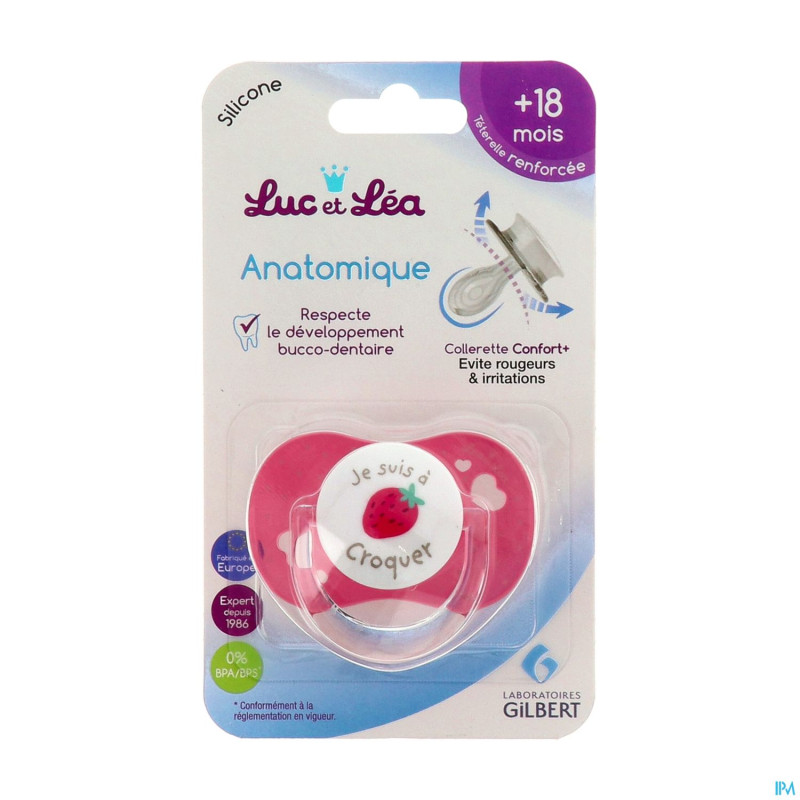 Luc&lea sucette ana 18m+ croquer anneau nf