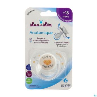 Luc&lea sucette ana 18m+ jaime parents anneau nf