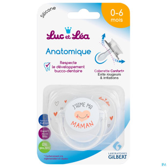 Luc&lea sucette ana 0-6m maman anneau nf
