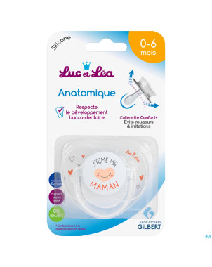 Luc&lea sucette ana 0-6m maman anneau nf