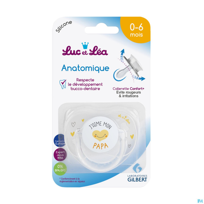 Luc&lea sucette ana 0-6m papa anneau nf